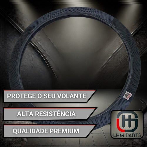 Capa De Volante Esportiva Ventilada P/ Carro 38cm Costurada