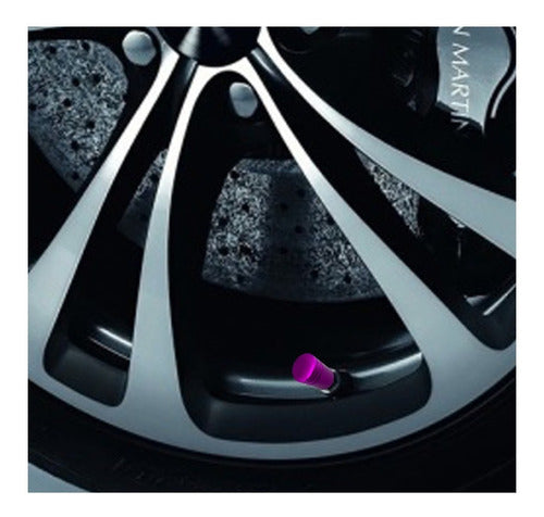 Tampa De Valvula Pneu Carro Redonda (kit 4pçs) Bico - 2,5cm