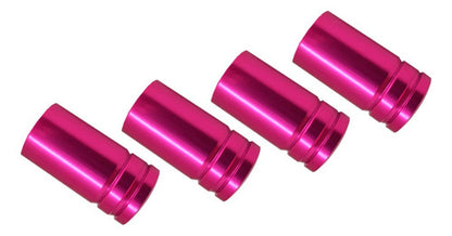 Tampa De Valvula Pneu Carro Redonda (kit 4pçs) Bico - 2,5cm