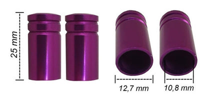 Tampa De Valvula Pneu Carro Redonda (kit 4pçs) Bico - 2,5cm