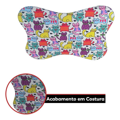 Tapete Comedouro Pet Antiderrapante Americano Cachorro Gato