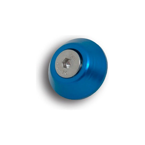 Trava De Para-choque Chapa Preto - Anilha Azul (decorativa)