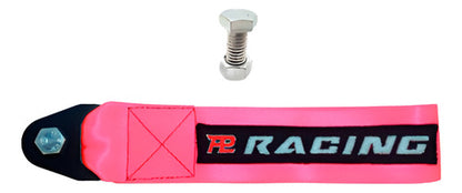 Tow Strap Hook Cinta Reboque Engate Parafusado - Rosa