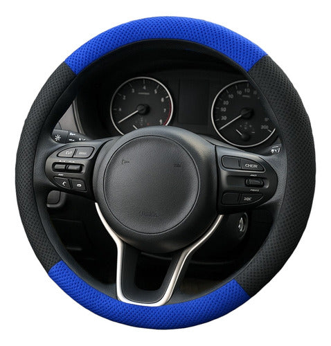 Capa De Volante Esportiva Ventilada P/ Carro 38cm Costurada