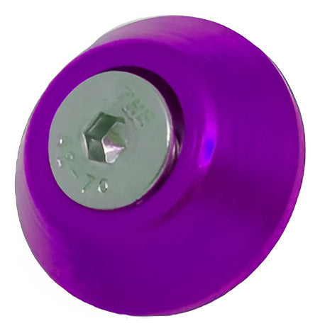Trava De Para-choque Chapa Prata - Anilha Roxo (decorativa)