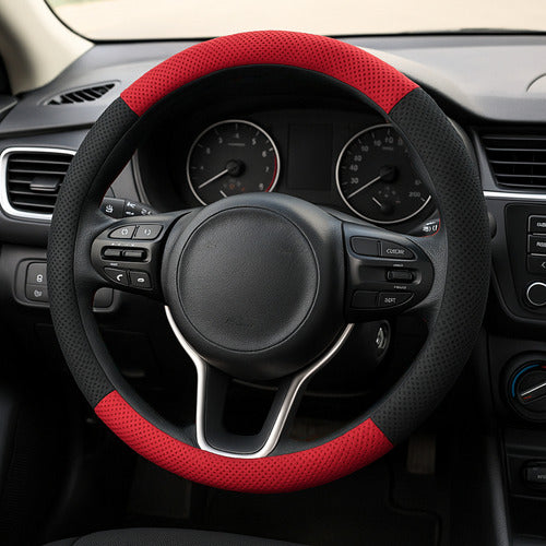 Capa De Volante Esportiva Ventilada P/ Carro 38cm Costurada