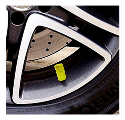 Tampa Válvula Pneu Carro Sextavada Grande - 4pc Várias Cores
