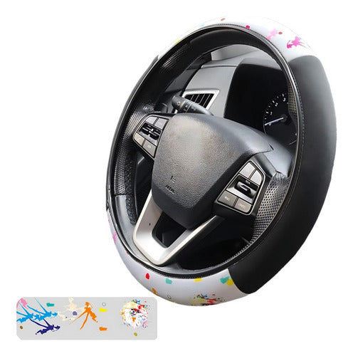 Capa De Volante Em Neoprene Preto - Lulu Pomerânia