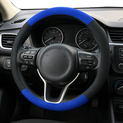 Capa De Volante Esportiva Ventilada P/ Carro 38cm Costurada