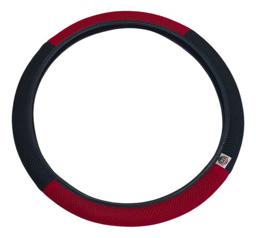 Capa De Volante Esportiva Ventilada P/ Carro 38cm Costurada