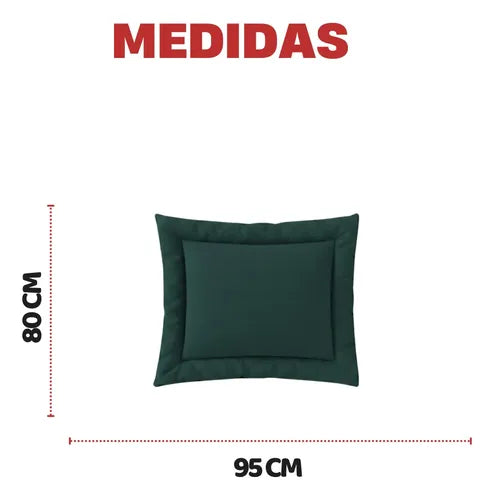 Caminha Pet Porte Grande Almofada Cama Cachorro/gato G Verde Liso