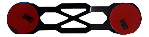 Trava De Para-choque Chapa Preto - Amarelo (decorativa)