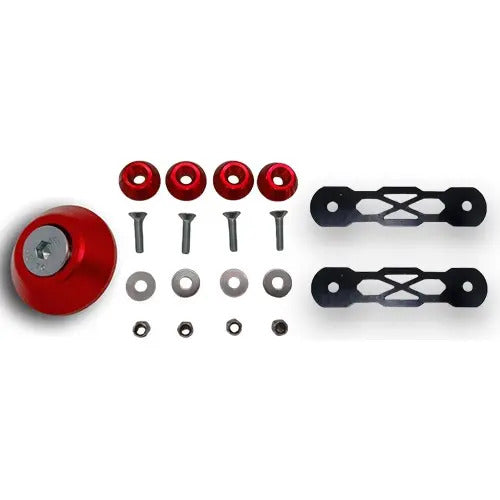 Trava De Para-choque Chapa Preto - Vermelho (aplicação)