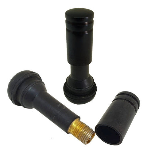 Tampa De Valvula Pneu Carro Redonda (kit 4pçs) Bico - 2,5cm