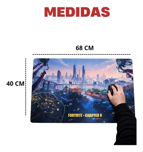 Mouse Pad Gamer Personagem 68x40 Grande Série Personalizado