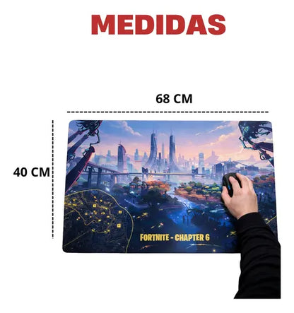 Mouse Pad Gamer Personagem 68x40 Grande Série Personalizado