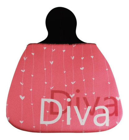 Lixeira De Carro Auto Em Neoprene - Lixocar - Estampa Diva Rosa-chiclete
