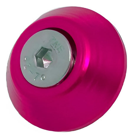 Trava De Para-choque Chapa Preto - Anilha Rosa  (decorativa)