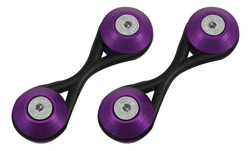 Jogo De Trava De Para-choque Decorativas Anilha  - Roxo