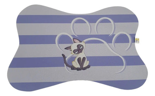 Tapete Comedouro Pet Americano Para Tigelas Cachorro Gato