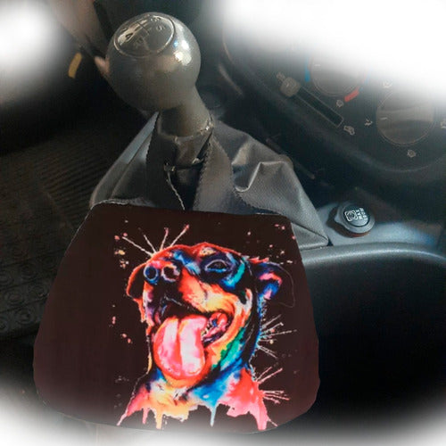 Lixeira De Carro Auto Em Neoprene - Lixocar - Estampa Rottweiler