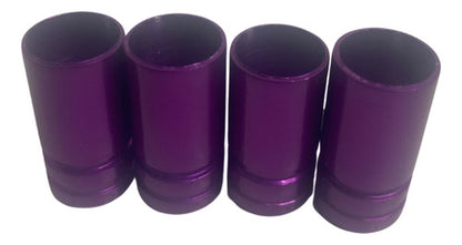 Tampa De Valvula Pneu Carro Redonda (kit 4pçs) Bico - 2,5cm