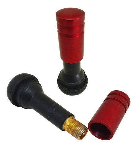 Tampa De Valvula Pneu Carro Redonda (kit 4pçs) Bico - 2,5cm