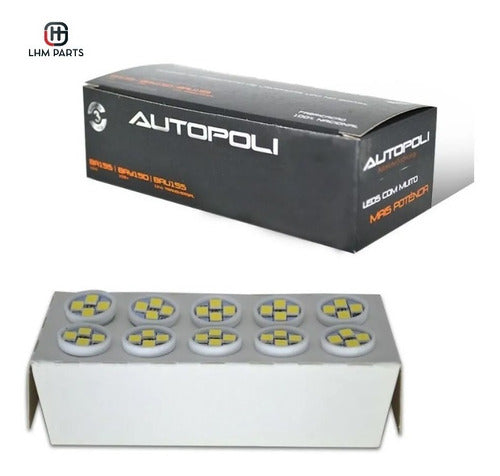 Kit 10 Lâmpadas Led Hi Power 12v Branco Para Lanterna Carro