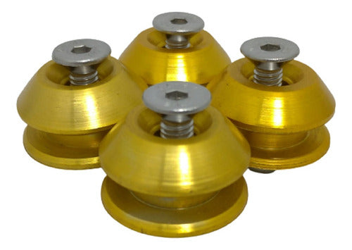 Trava De Para-choque Anilha  Quick Realease - Amarelo