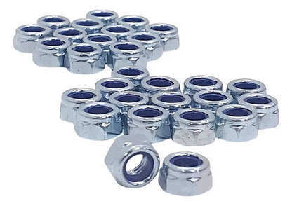 Porca Sextavada Parlock Zincada M5 Classe 6 Chave 8 - 50 Pçs