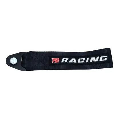 Tow Strap Hook Cinta Reboque Engate Parafusado - Preto