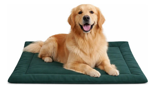 Caminha Pet Colchonete Almofada Cachorro Gato Porte Grande G Verde Liso