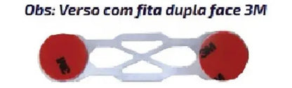 Trava De Para-choque Chapa Prata - Prata  (decorativa)