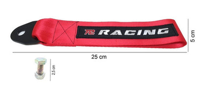 Tow Strap+trava Parachoque+tampa Valvula Red+parafuso - Verm