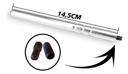 Antena De Teto Para Carro Haste Alumínio Anodizado Tuning