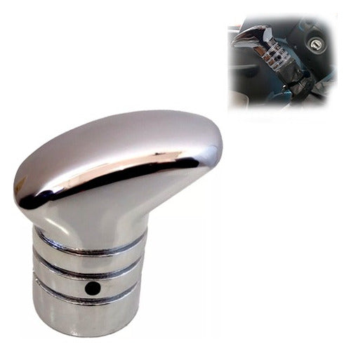 Manopla De Câmbio Alumínio Esportiva Snake Sem Ré Cromada