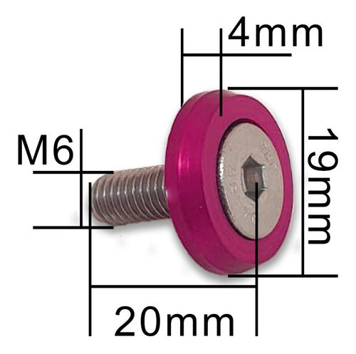 Kit Tow Strap+trava Parachoque+tampa Valvula+parafuso - Rosa