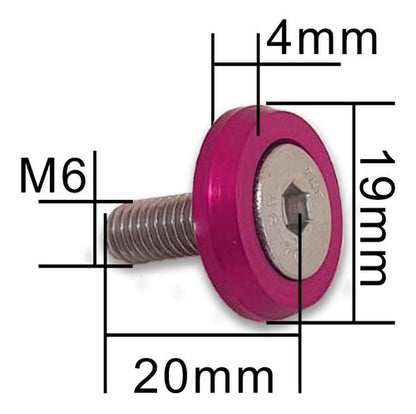 Kit Tow Strap+trava Parachoque+tampa Valvula+parafuso - Rosa