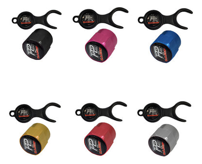 Tampa Bico Valvula Antifurto Pneu Com Chave P2 Racing