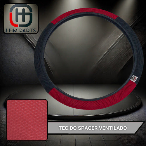 Capa De Volante Esportiva Ventilada P/ Carro 38cm Costurada