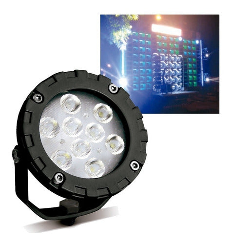 Farol De Milha Power Led Redondo 12v/24v 60w - Luz Branca