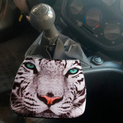 Lixeira Para Carro Em Neoprene Original - Tigre Tigre Preto E Branco
