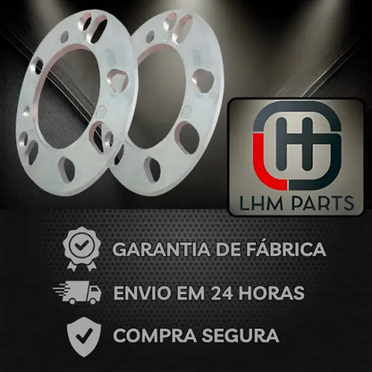 ALARGADOR DE RODA 6MM - KIT 4 PÇS