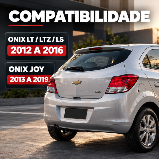 Par Lanterna Traseira Onix Lt Ltz 2012 2013 2014 2015 2016 Joy até 2019 - Cristal