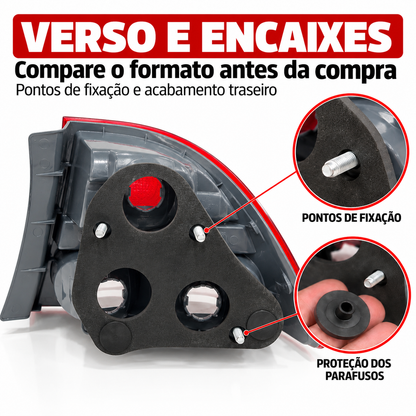 Lanterna Traseira Honda New Civic G8 2007 2008 2009 2010 2011 - Bicolor/Cristal