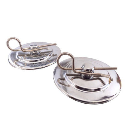 Trava de Capô Cromada Esportiva Decorativa Universal - Par